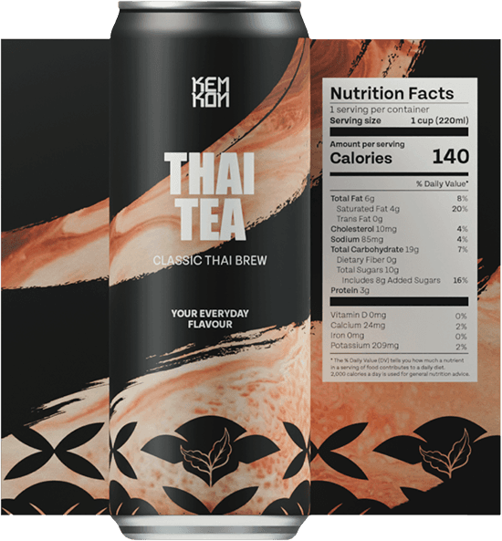 Kemkon Thai tea product - refreshing beverage